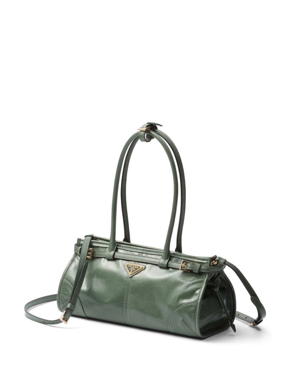 medium triangle-logo belted handbag - 4