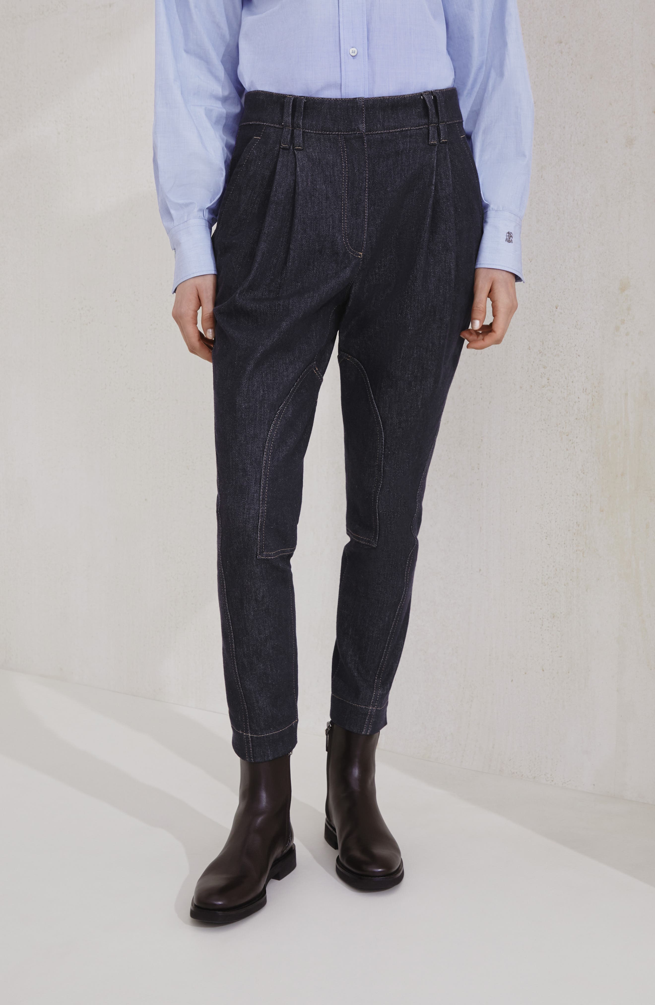 Brunello Cucinelli Equestrian trousers in Dark Denim at Nordstrom - 2