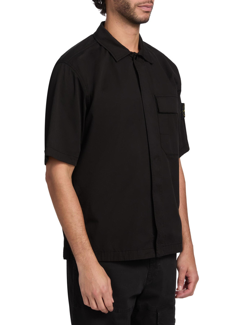 Men's Stretch-Cotton Shirt - Black 4