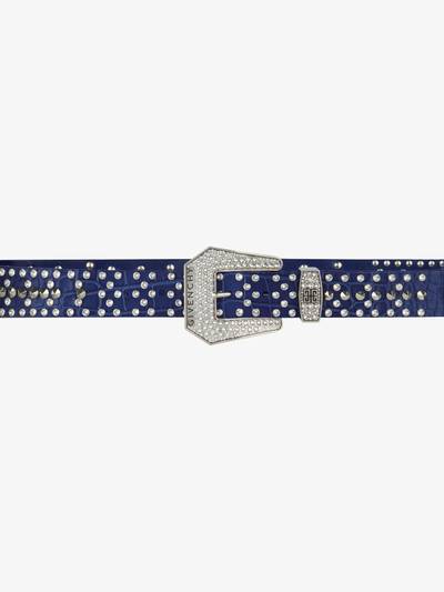 Givenchy BELT IN LEATHER WITH STUDS AND CRYSTALS outlook
