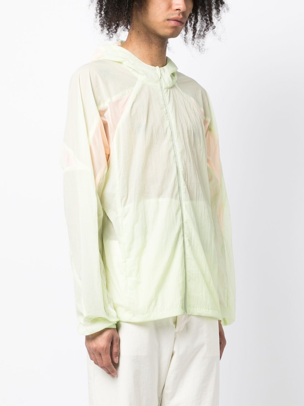 transparent-design hooded jacket - 4