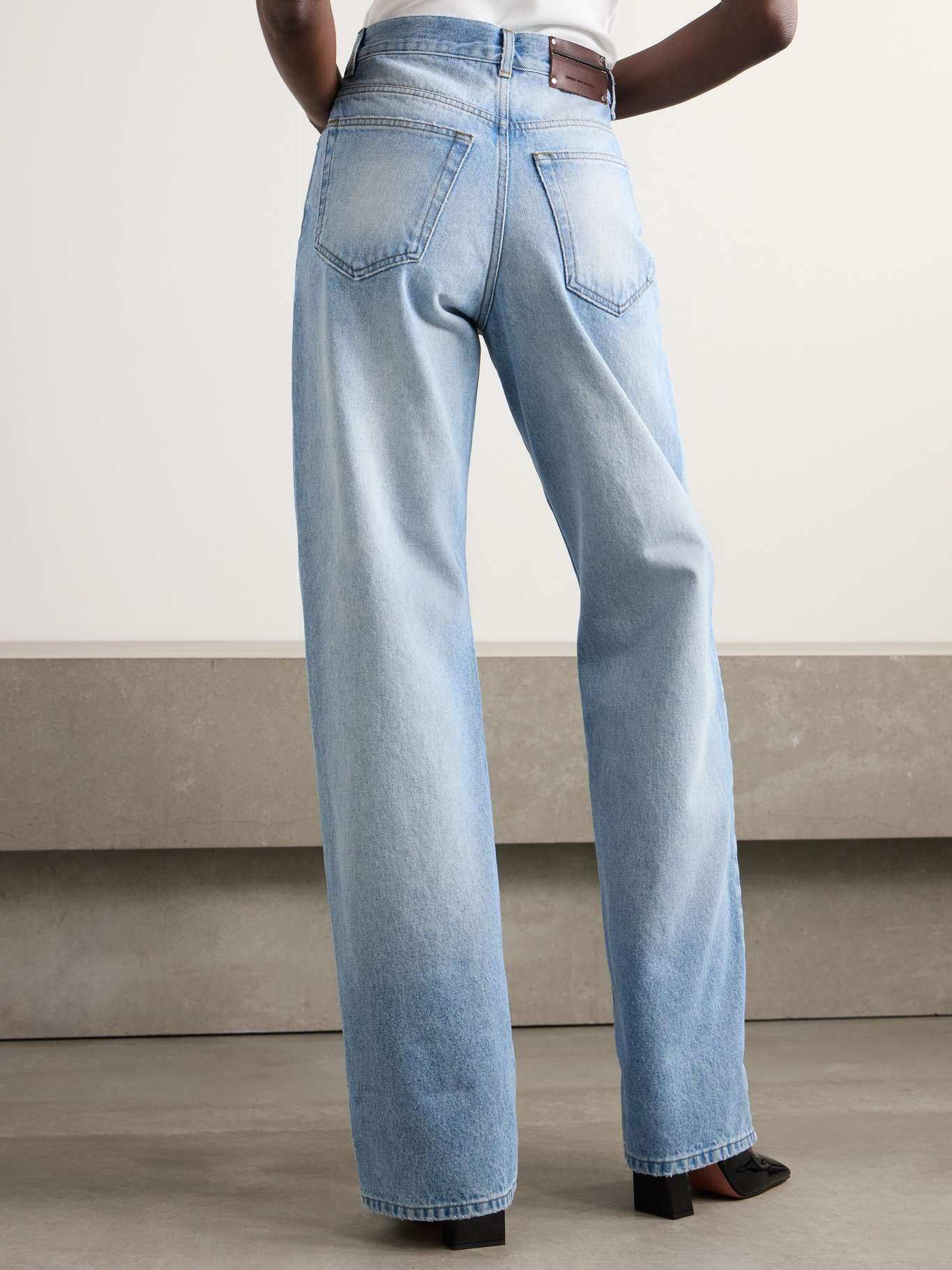 High-rise straight-leg jeans - 4