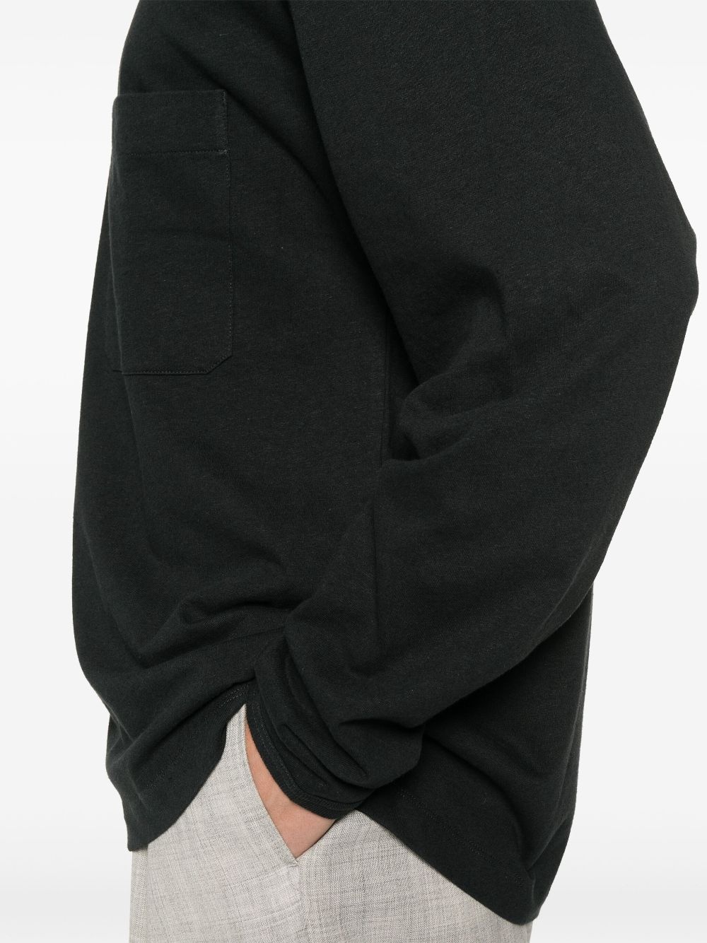 jersey-texture T-shirt - 5