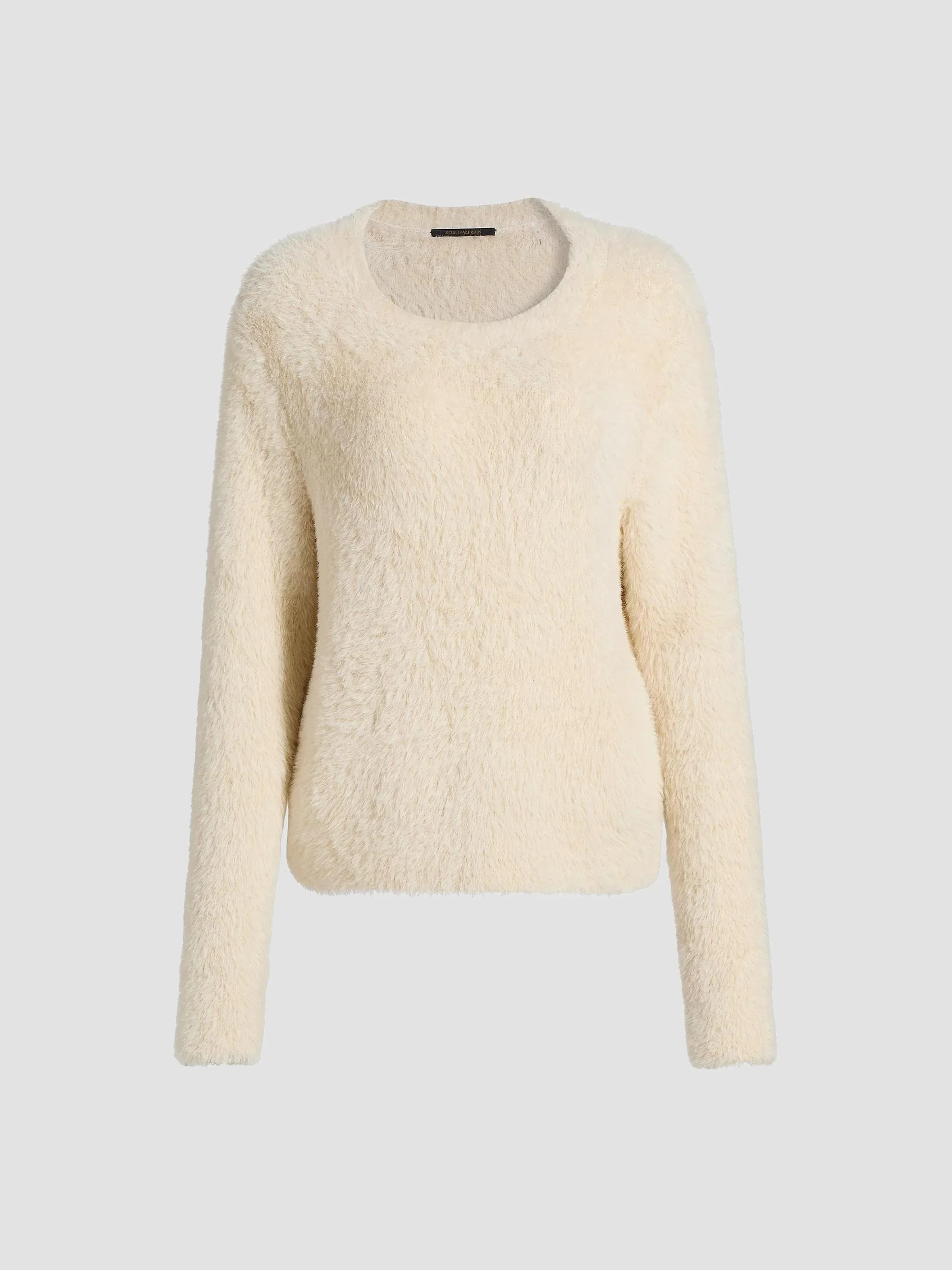 Women's Thomas Fuzzy Sweater - Ivory - 1