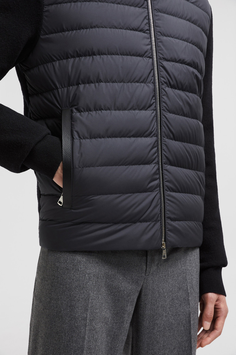 Padded Wool & Cashmere Zip-Up Cardigan 6