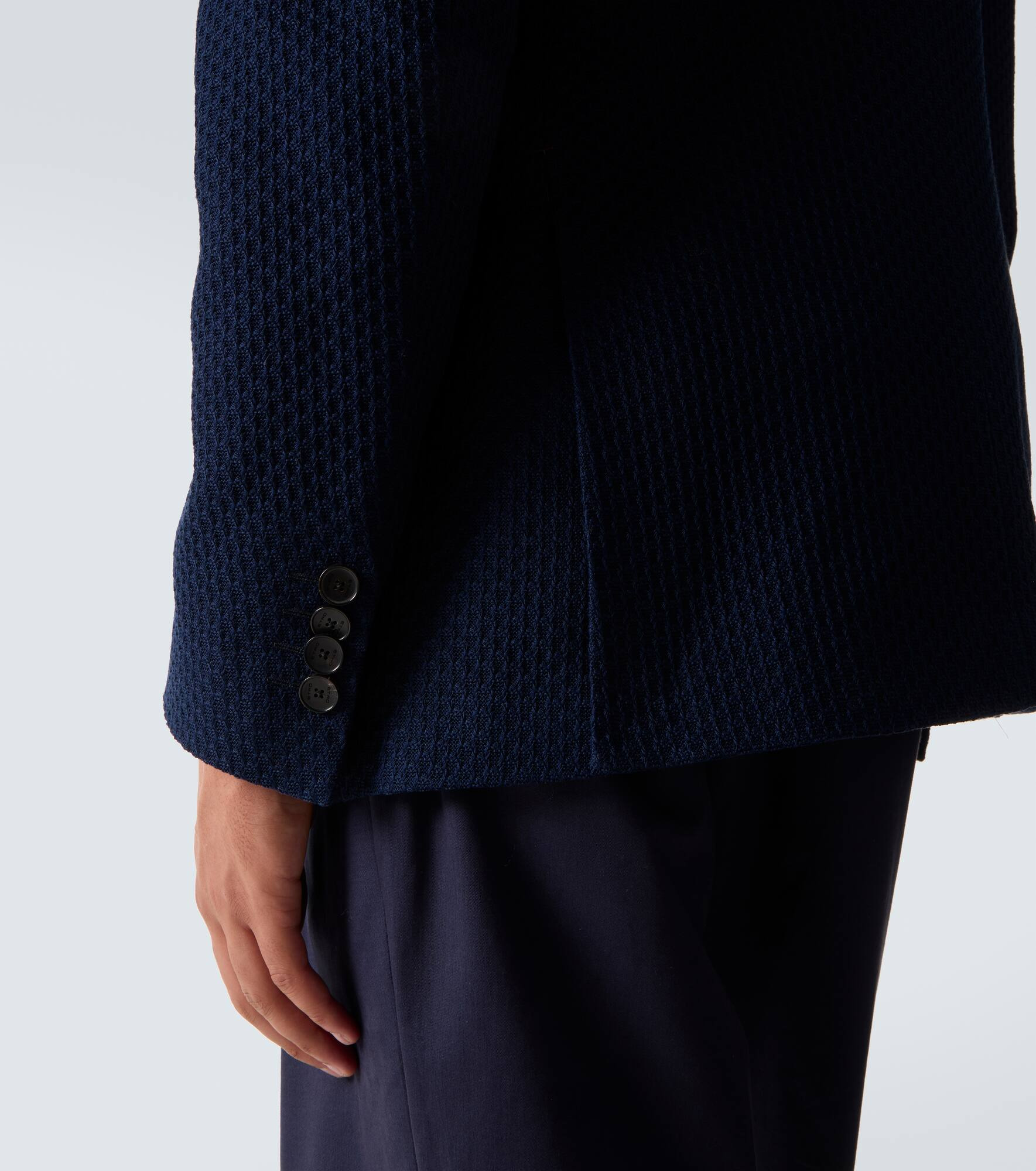 Cotton jersey blazer - 6