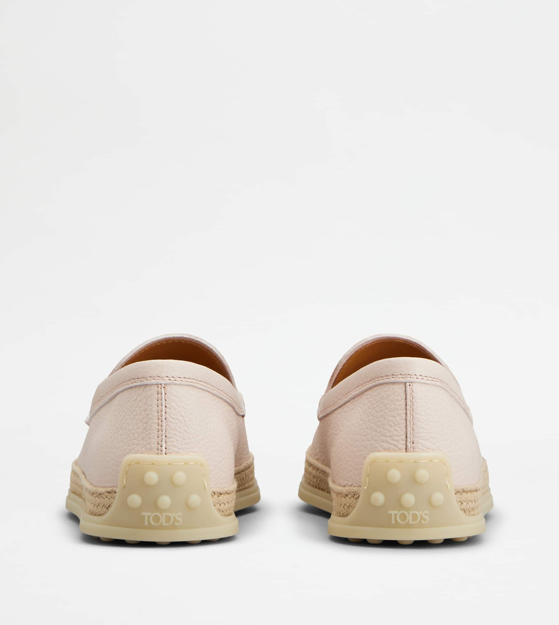 SLIPPER LOAFERS IN LEATHER - PINK - 3