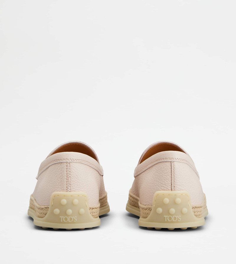 Tod's SLIPPER LOAFERS IN LEATHER - PINK outlook