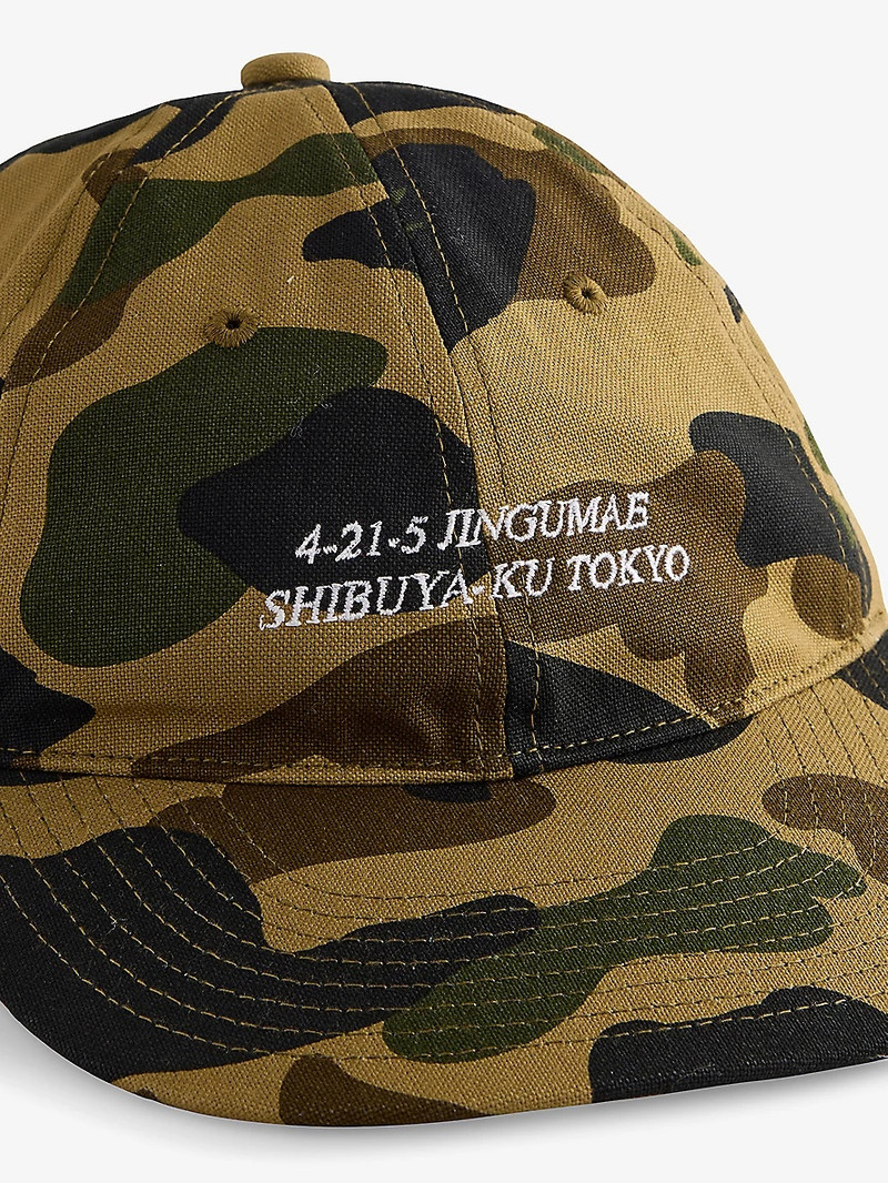 A BATHING APE® 1st Camo Slogan Adjustable Cotton Cap outlook