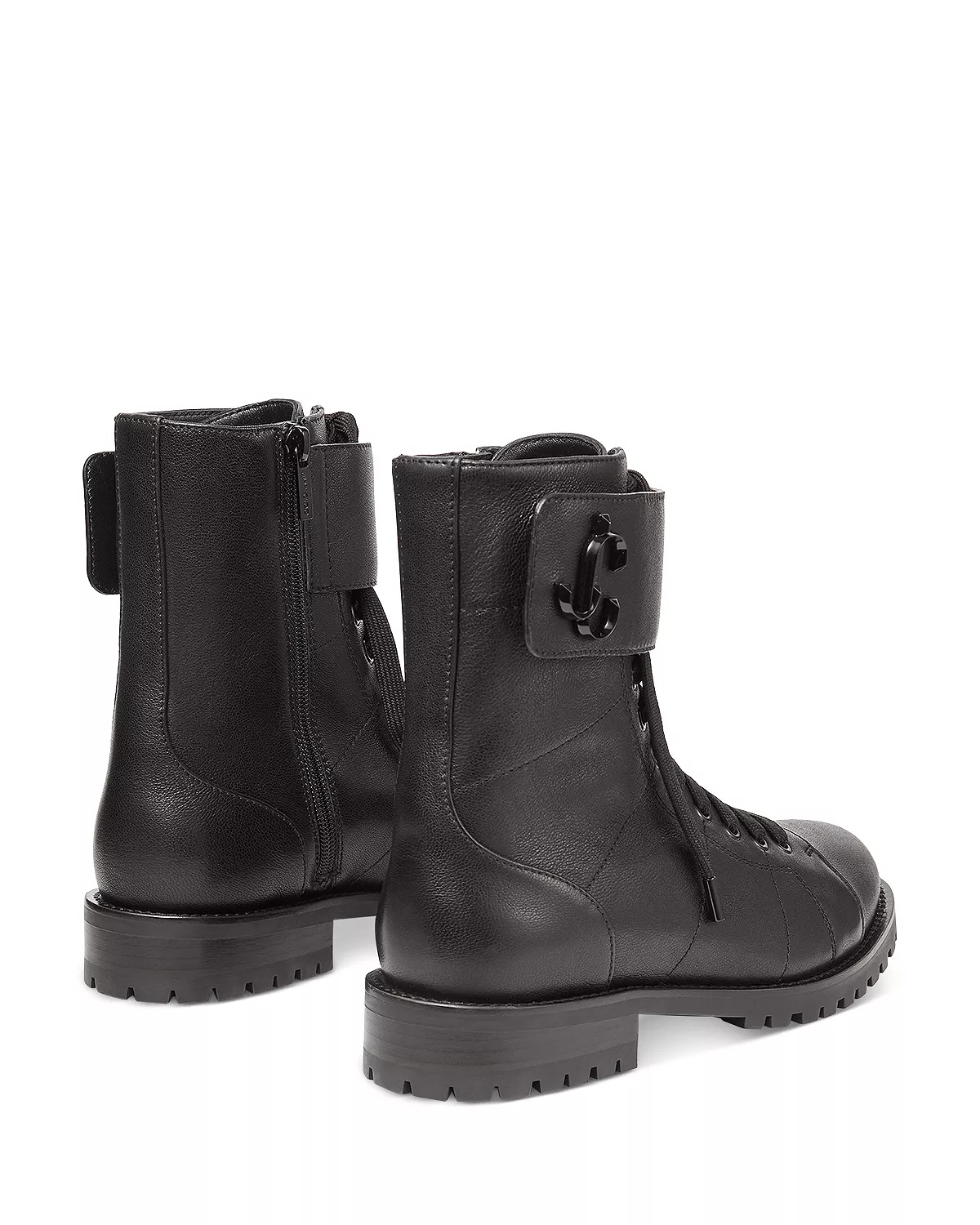 Women's Ceirus Leather Combat Ankle Boots - 4