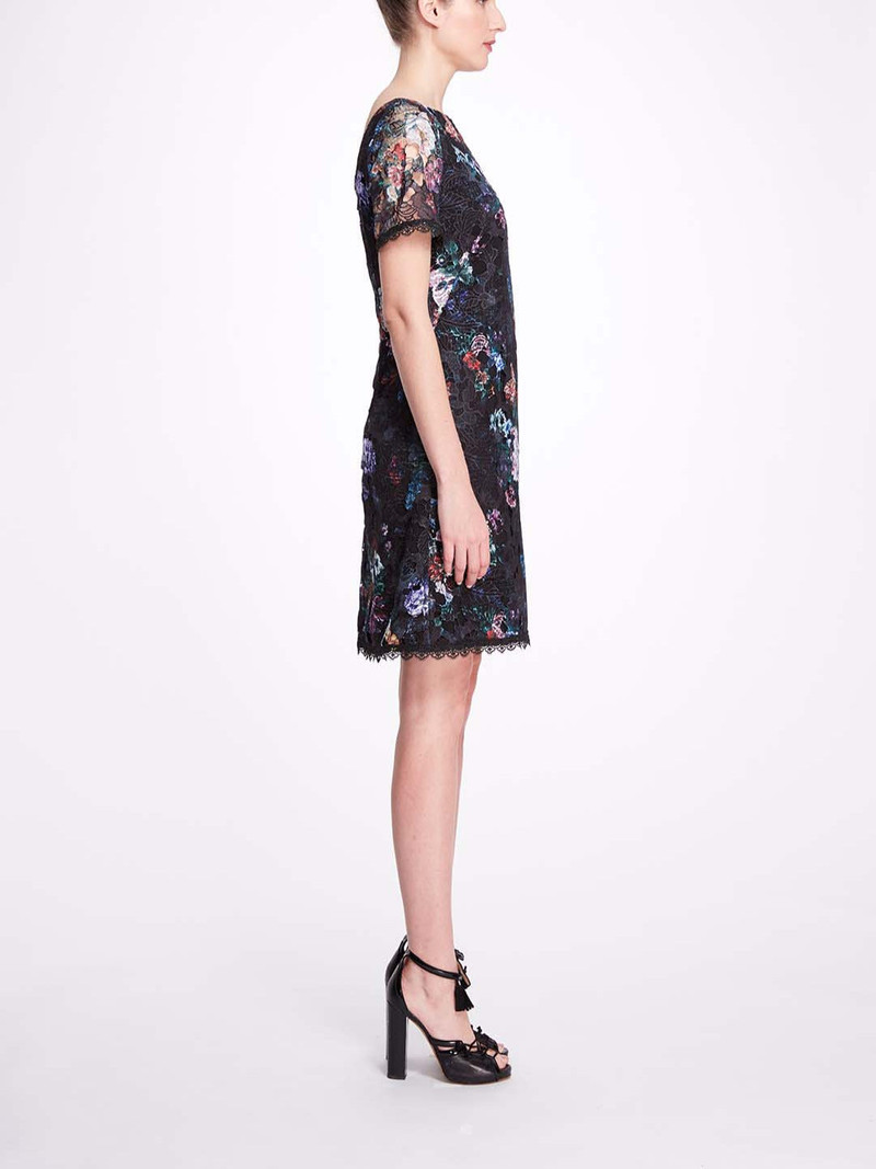 A-LINE FLORAL LACE MINI DRESS 3