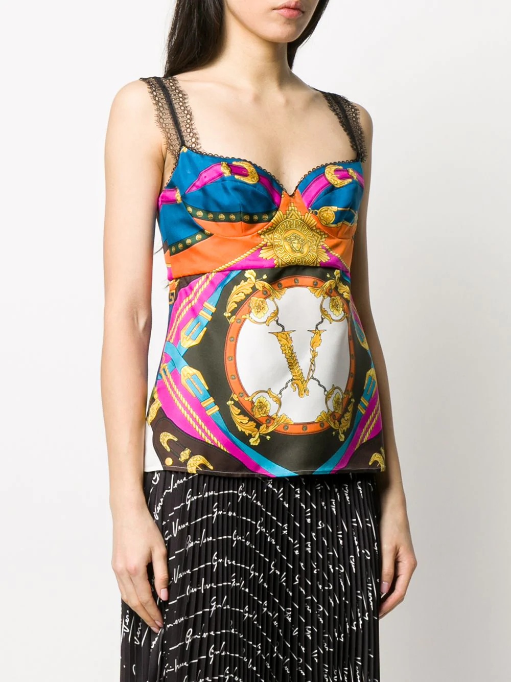 Barocco Rodeo-print tank top - 3