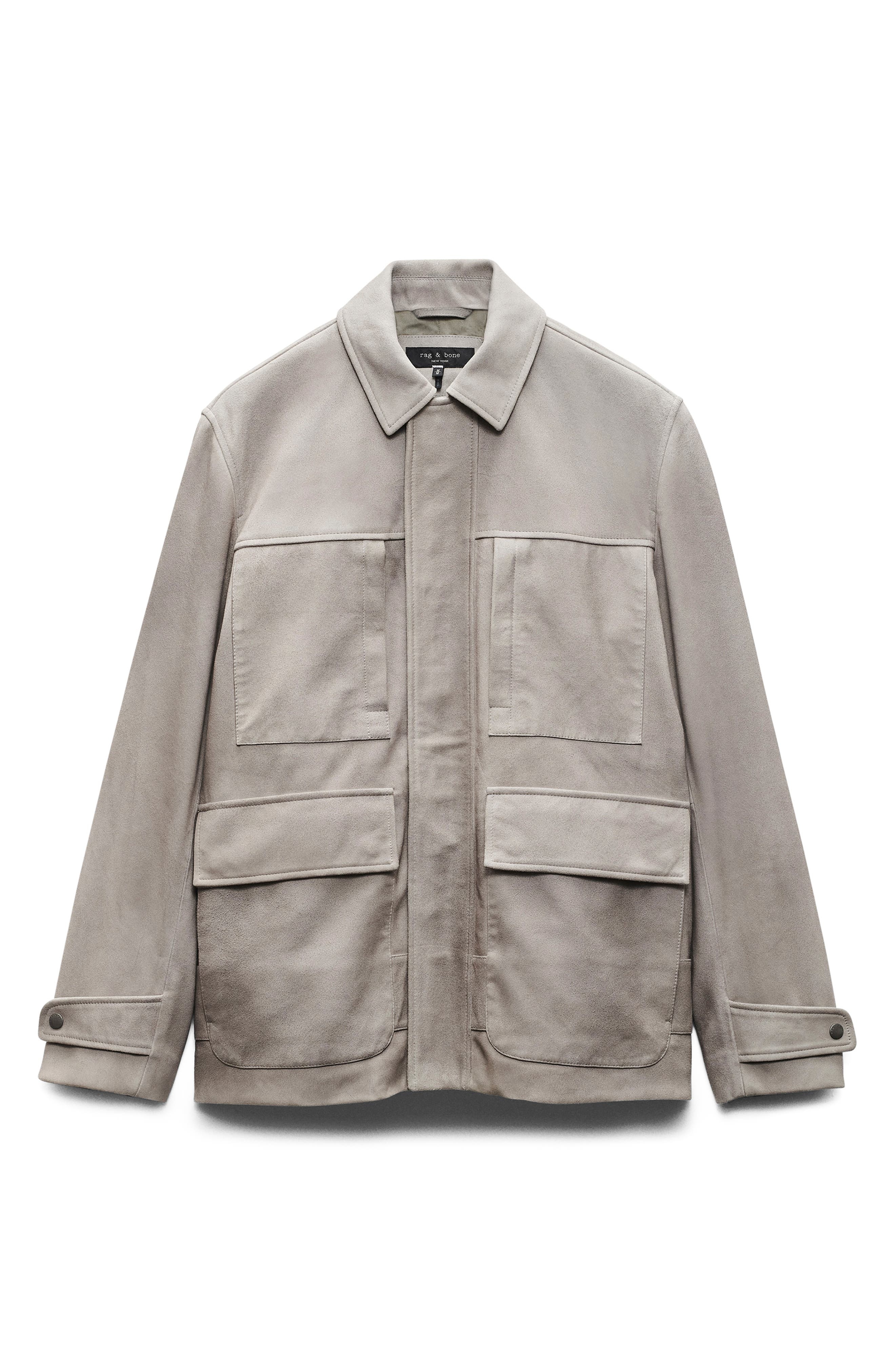 rag & bone Pace Suede Chore Jacket in Desert at Nordstrom - 5