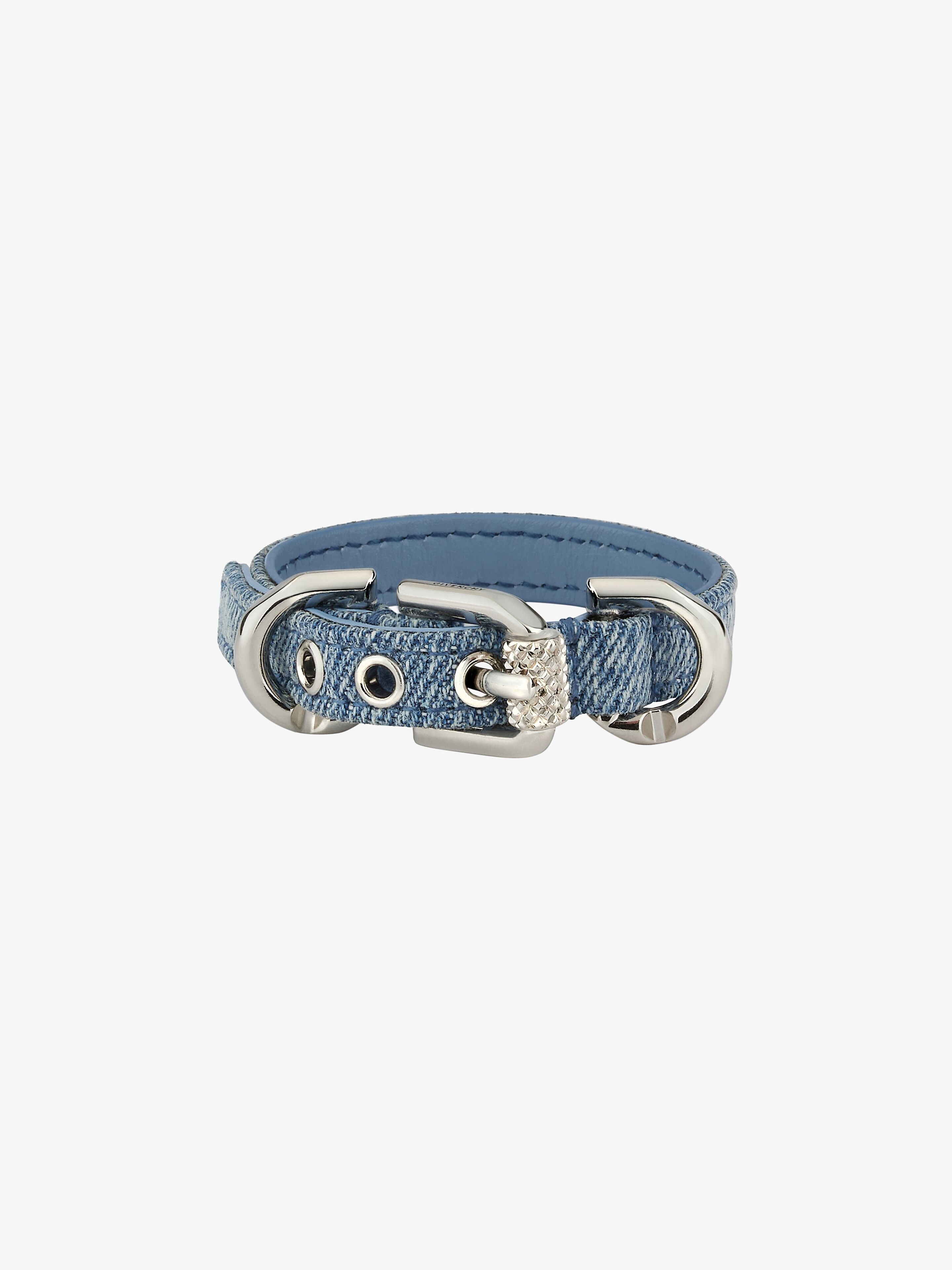 VOYOU BRACELET IN DENIM AND METAL - 1