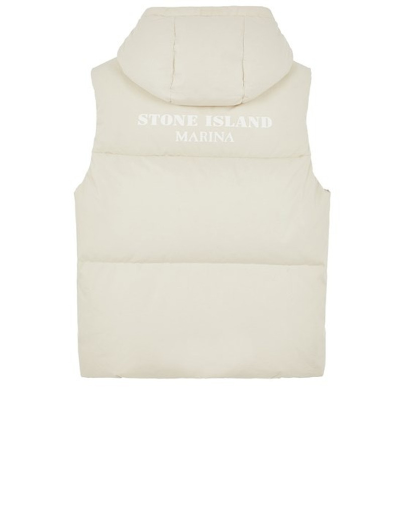 Stone Island G09X2 STONE ISLAND MARINA_RUBBER WAX POPLIN DOWN STUCCO outlook