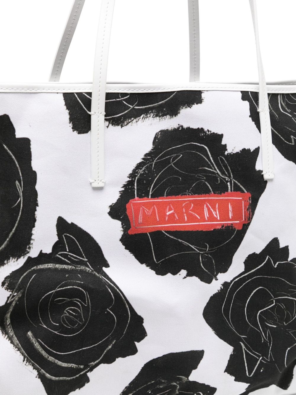 large floral-printed tote bag - 4