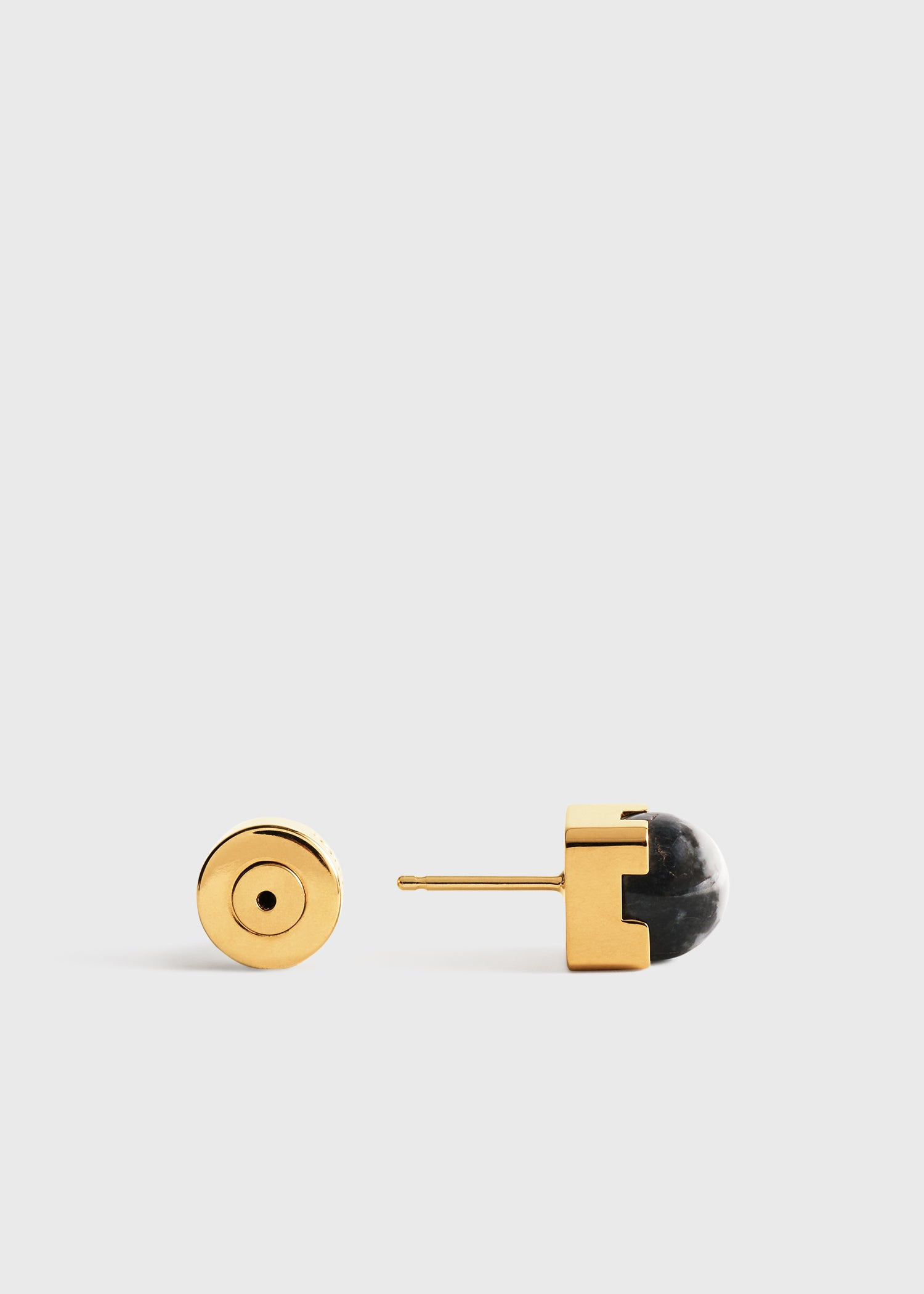 Jasper studs black/off white - 4