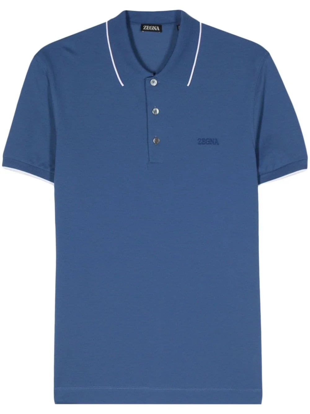 embroidered logo polo shirt - 1
