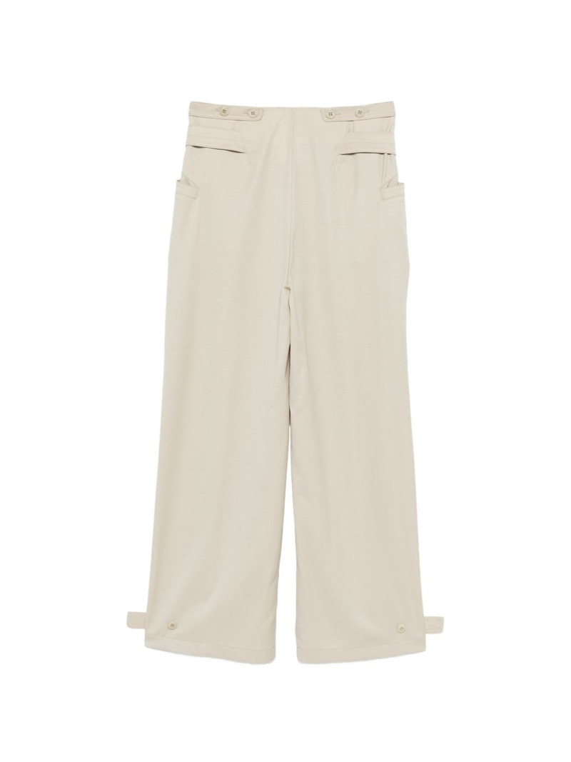 LOW CLASSIC buckle belt trousers outlook