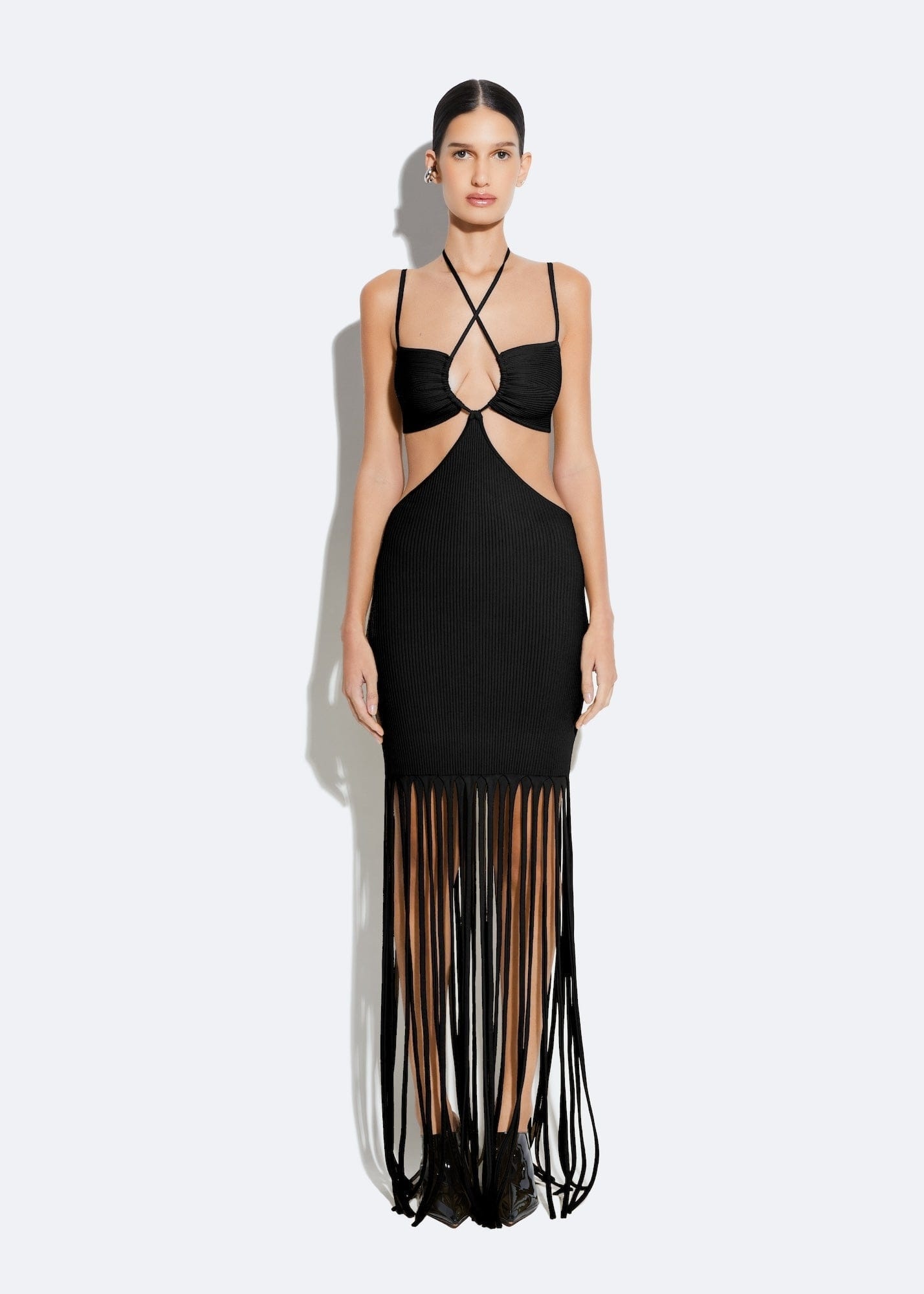 Matte Viscose Cut Out Dress - 2