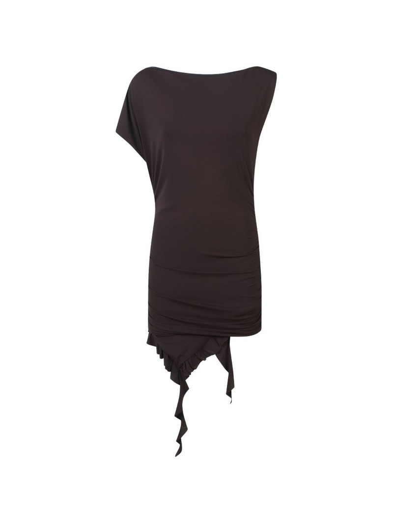 ruffled-hem mini dress 1