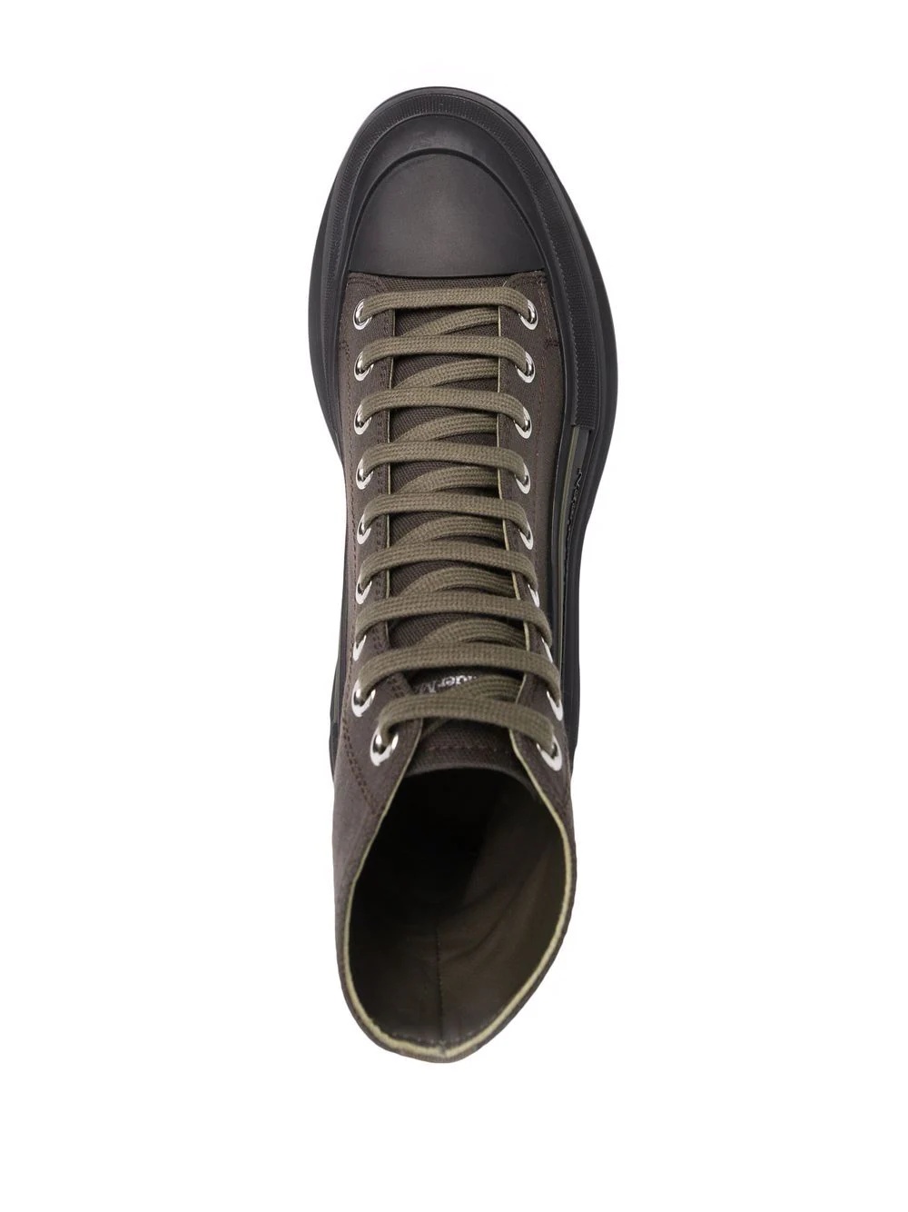 chunky-sole lace-up sneakers - 4