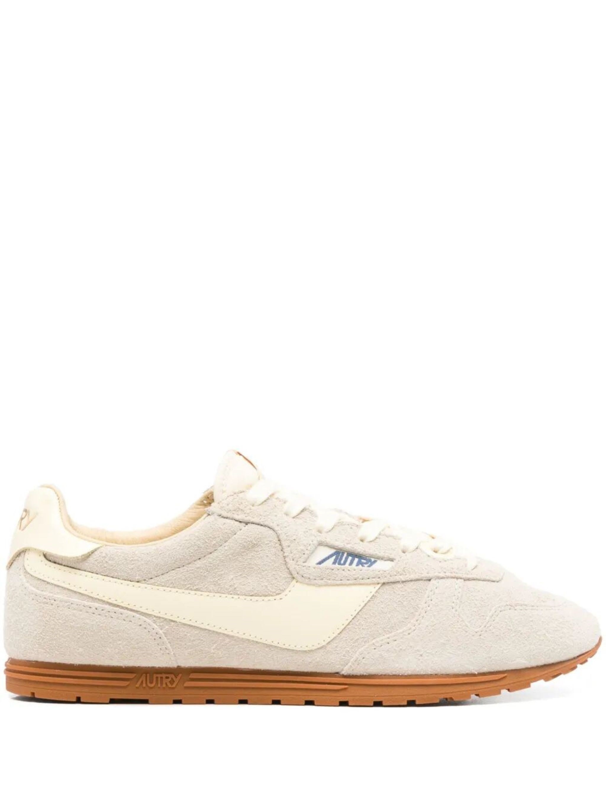 Introducing the WINDSPIN LOW WOMAN SUEDE LEATHER SNEAKERS by AUTRY, a captivating addition to your f - 1