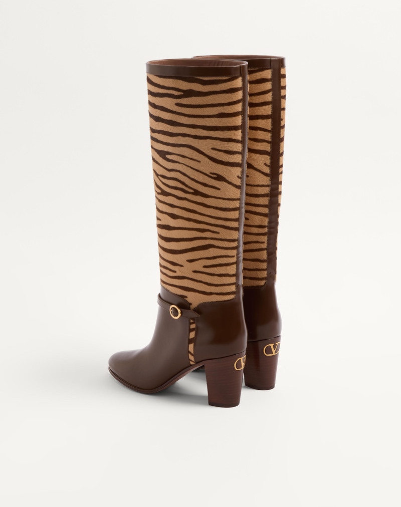 Valentino PATTIE BOOT IN PONY-EFFECT CALFSKIN 75MM outlook