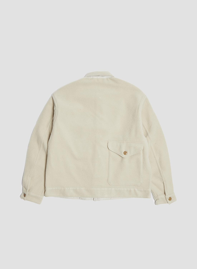 French Work Short Jacket in Ivory 3