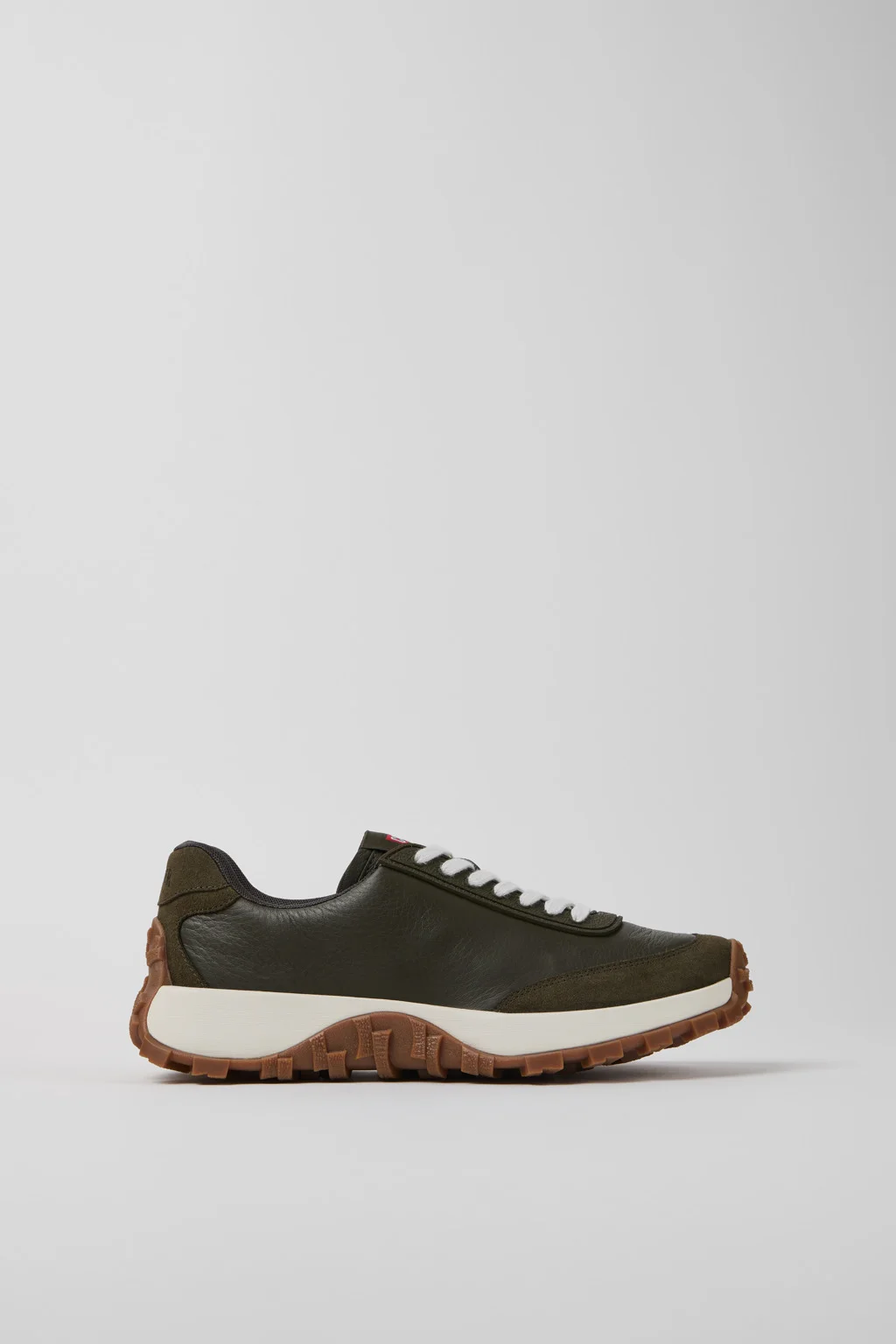 Drift Trail VIBRAM Green leather and nubuck sneakers for women - 1