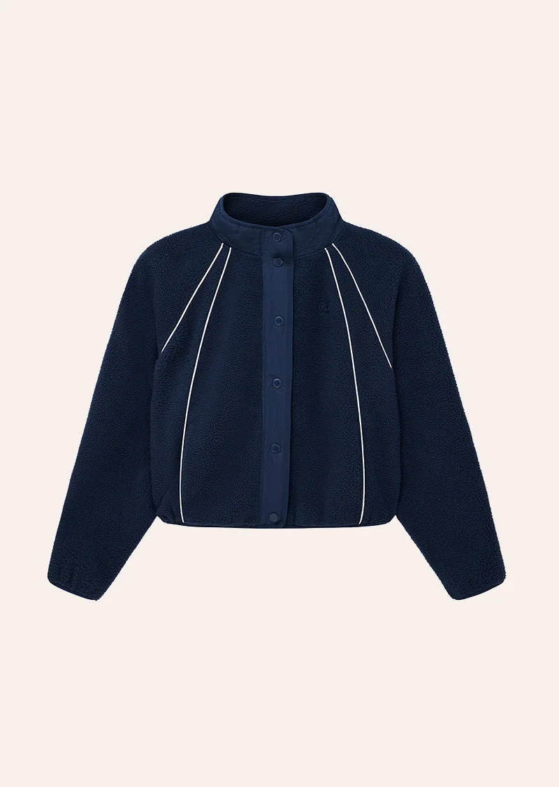 VENTURE SHERPA JACKET IN DARK NAVY - 1