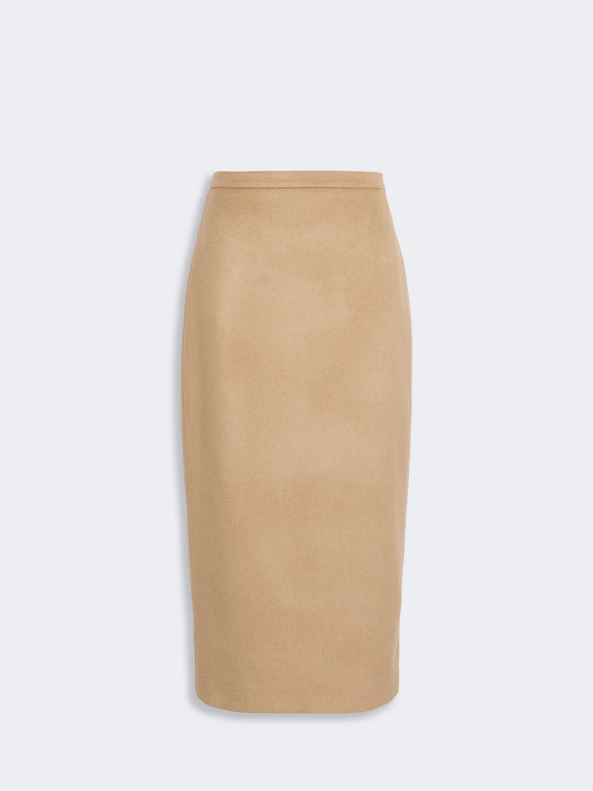 TENDA Sable-look camel pencil skirt - CAMEL - 1