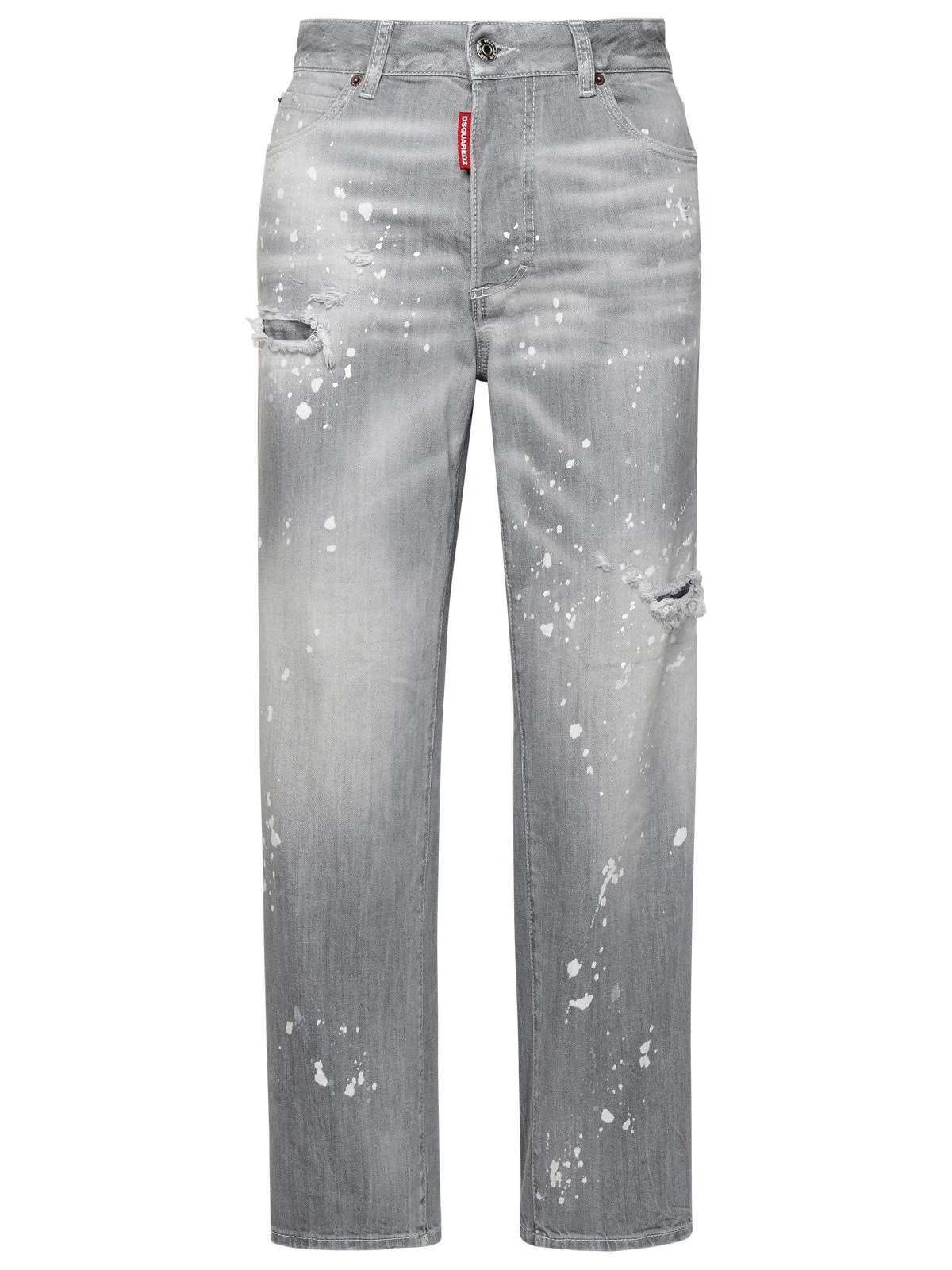 Dsquared2 Grey Cotton Blend Jeans - 1