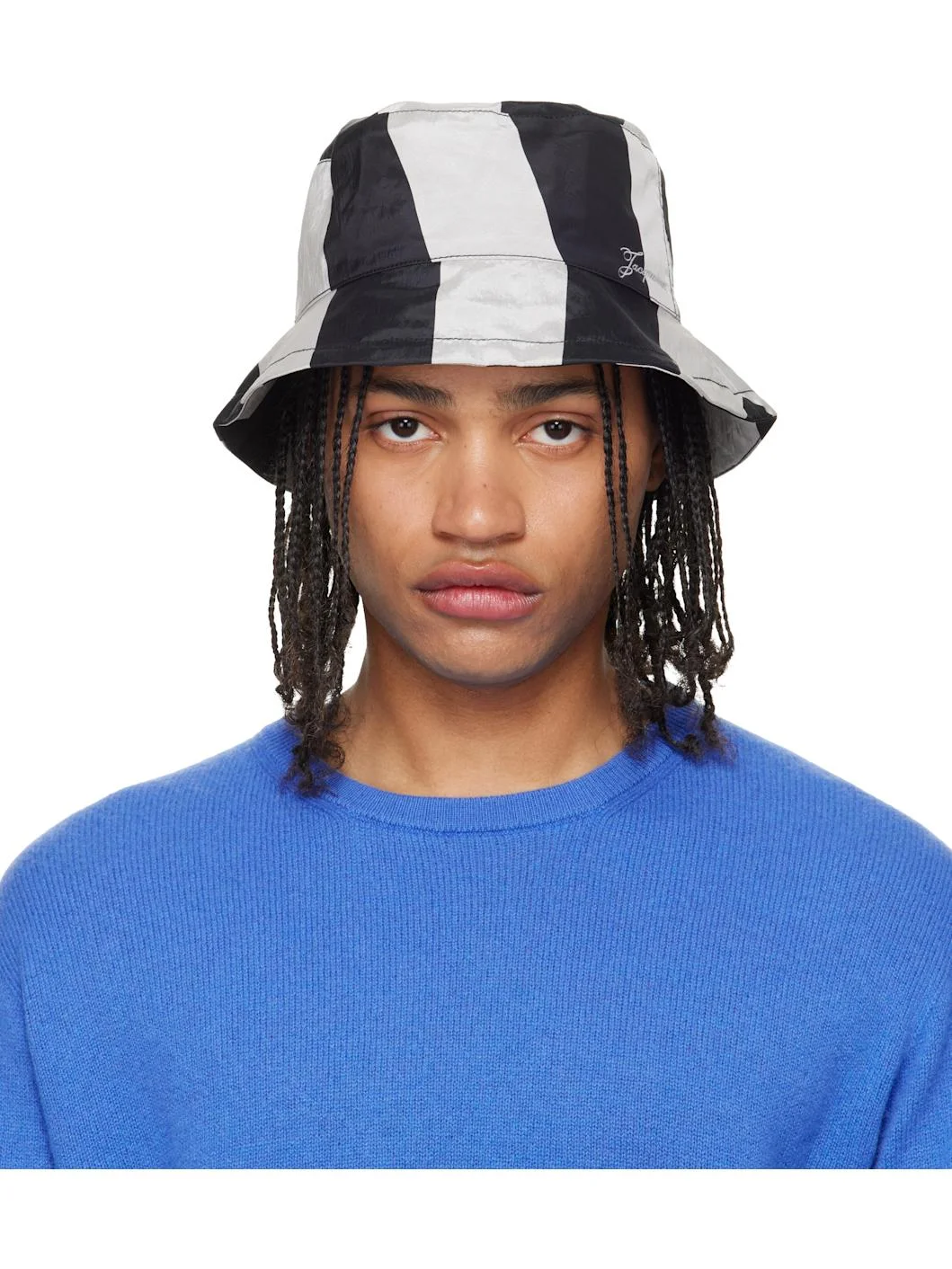 Black & Gray 'The Baluchon' Bucket Hat - 1