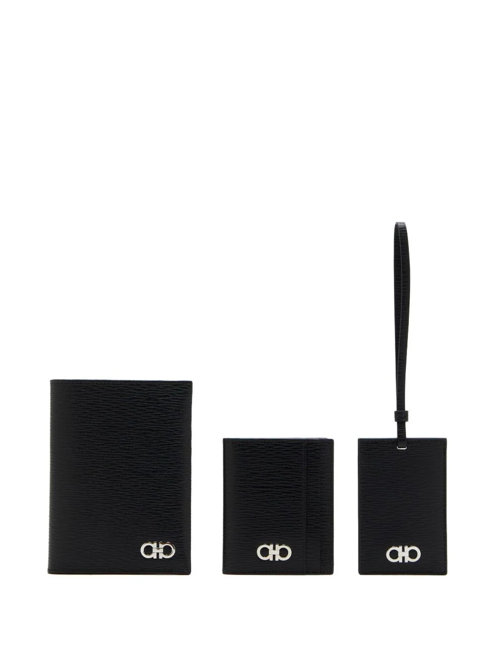 logo leather wallet (set of three) - 1