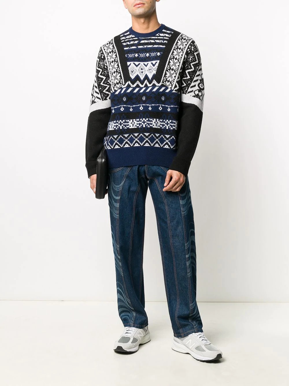 intarsia knit jumper - 2