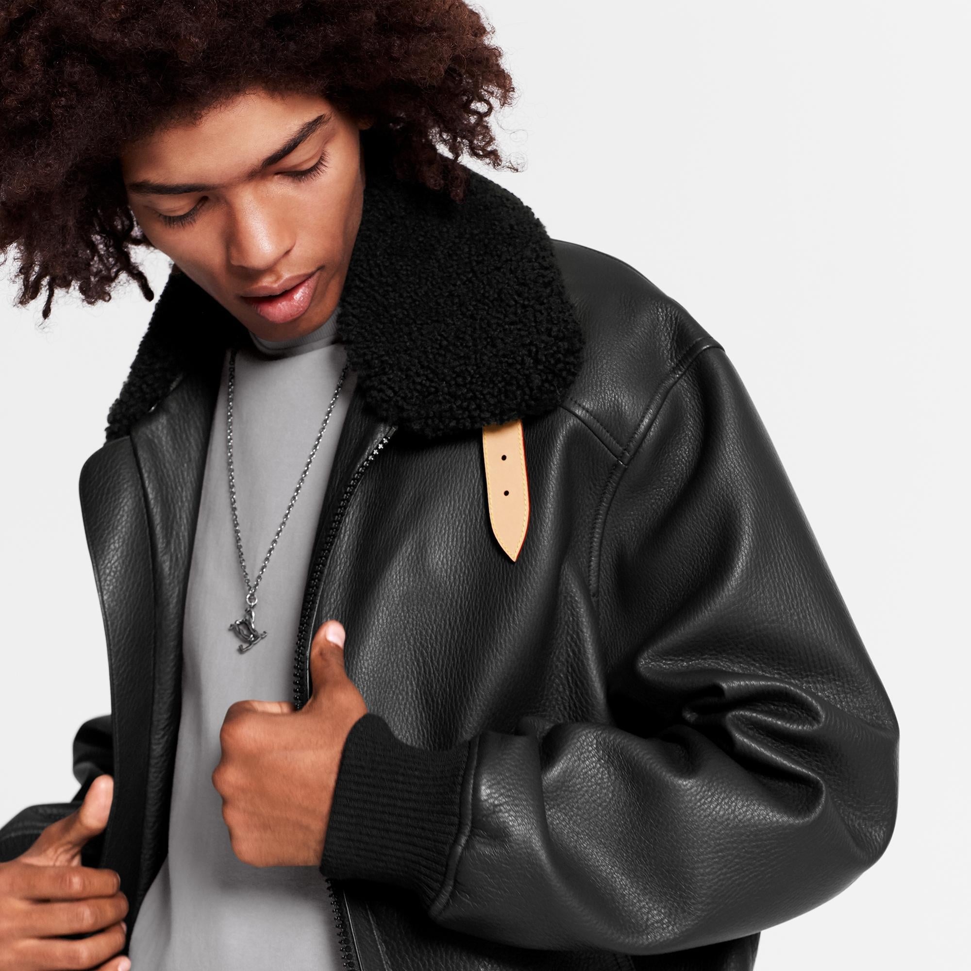 Leather Aviator Jacket - 3