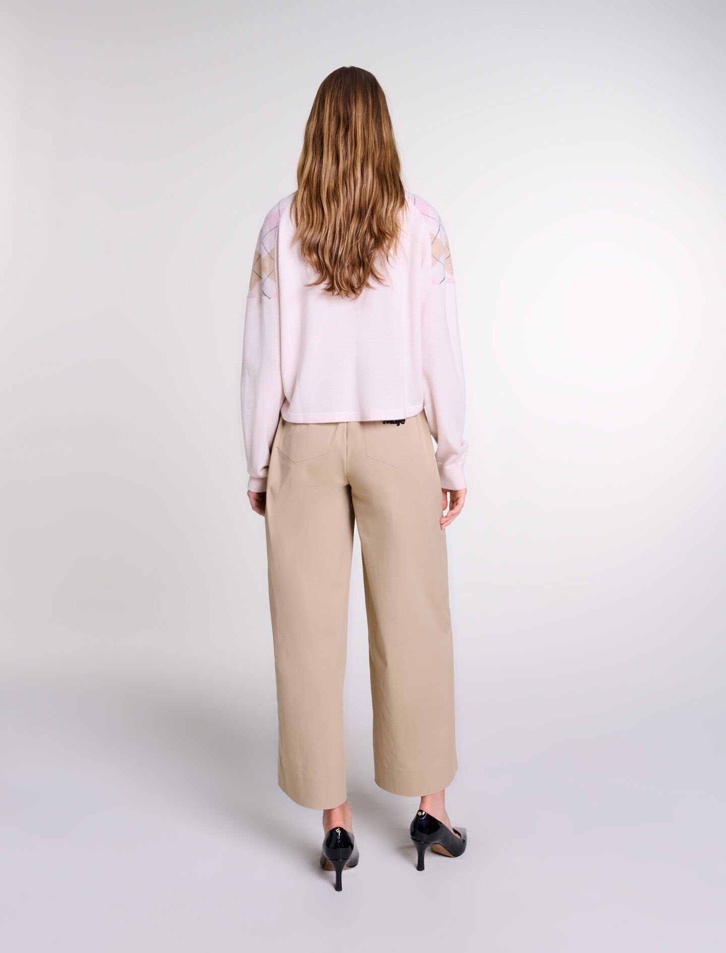Short wool-blend sweater - 4