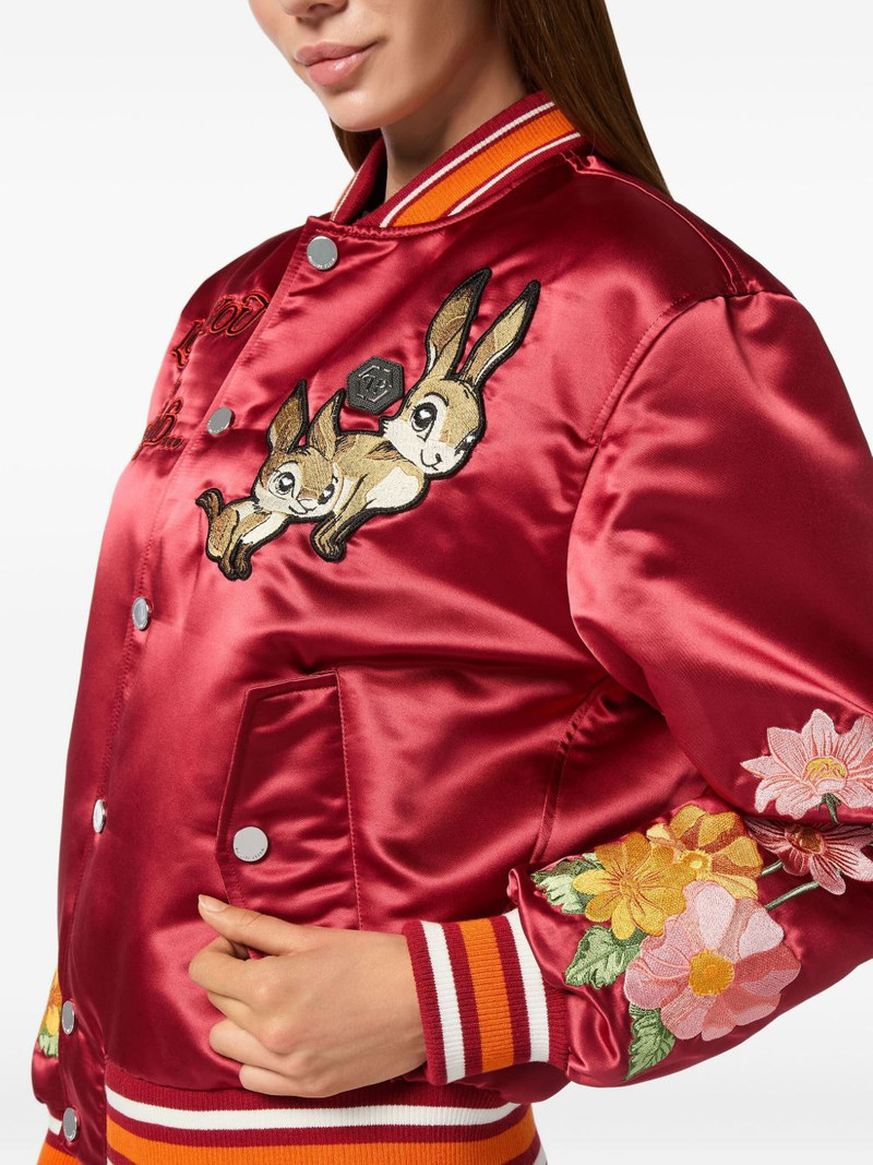 embroidered satin bomber jacket 5