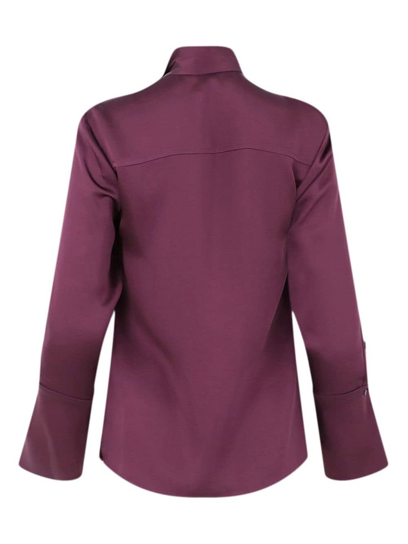 SIMKHAI Candela pussy-bow satin shirt outlook