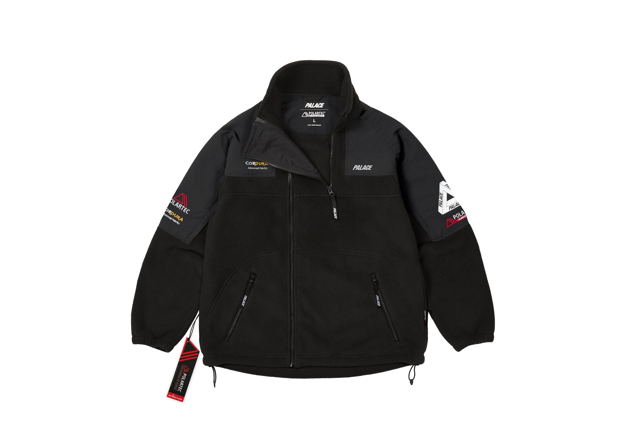 PALACE POLARTEC 1/4 ZIP JACKET BLACK L