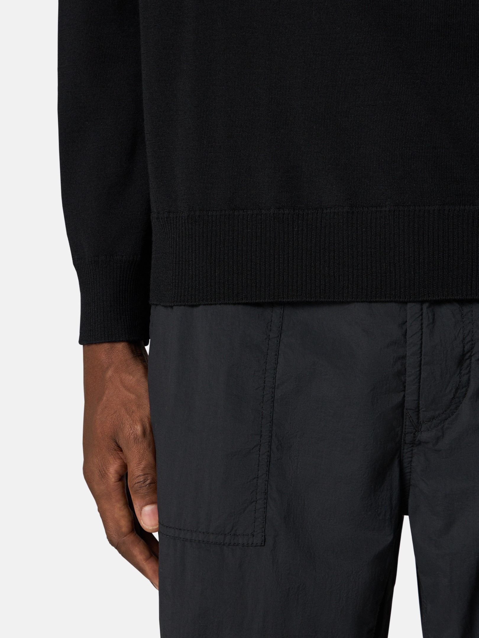 5100066 LIGHT RWS PURE WOOL_ STONE ISLAND GHOST - 4