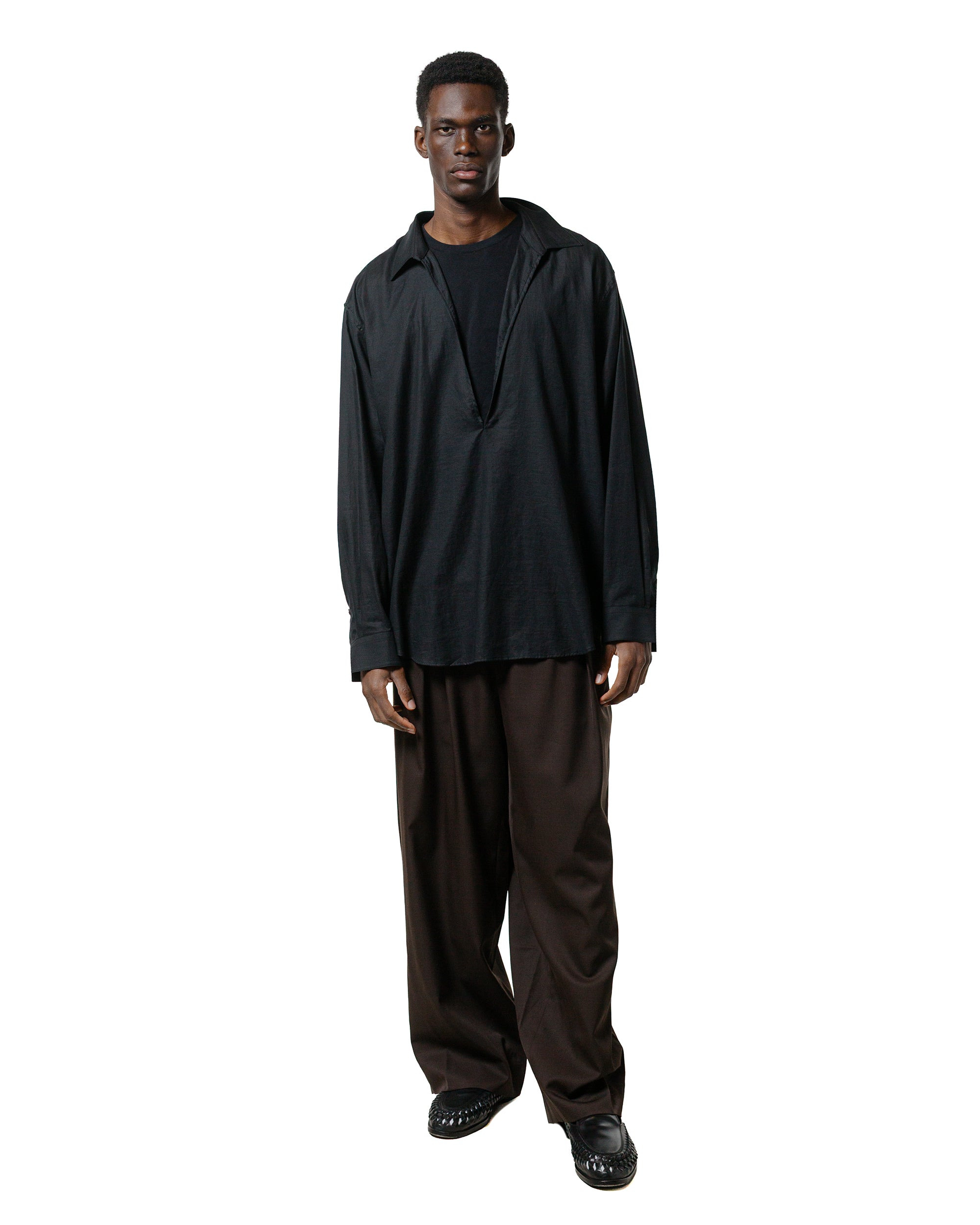 Easy Wide Trousers Grey Khaki - 4