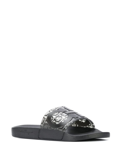 Salvatore Ferragamo Groove 5 flat slides outlook