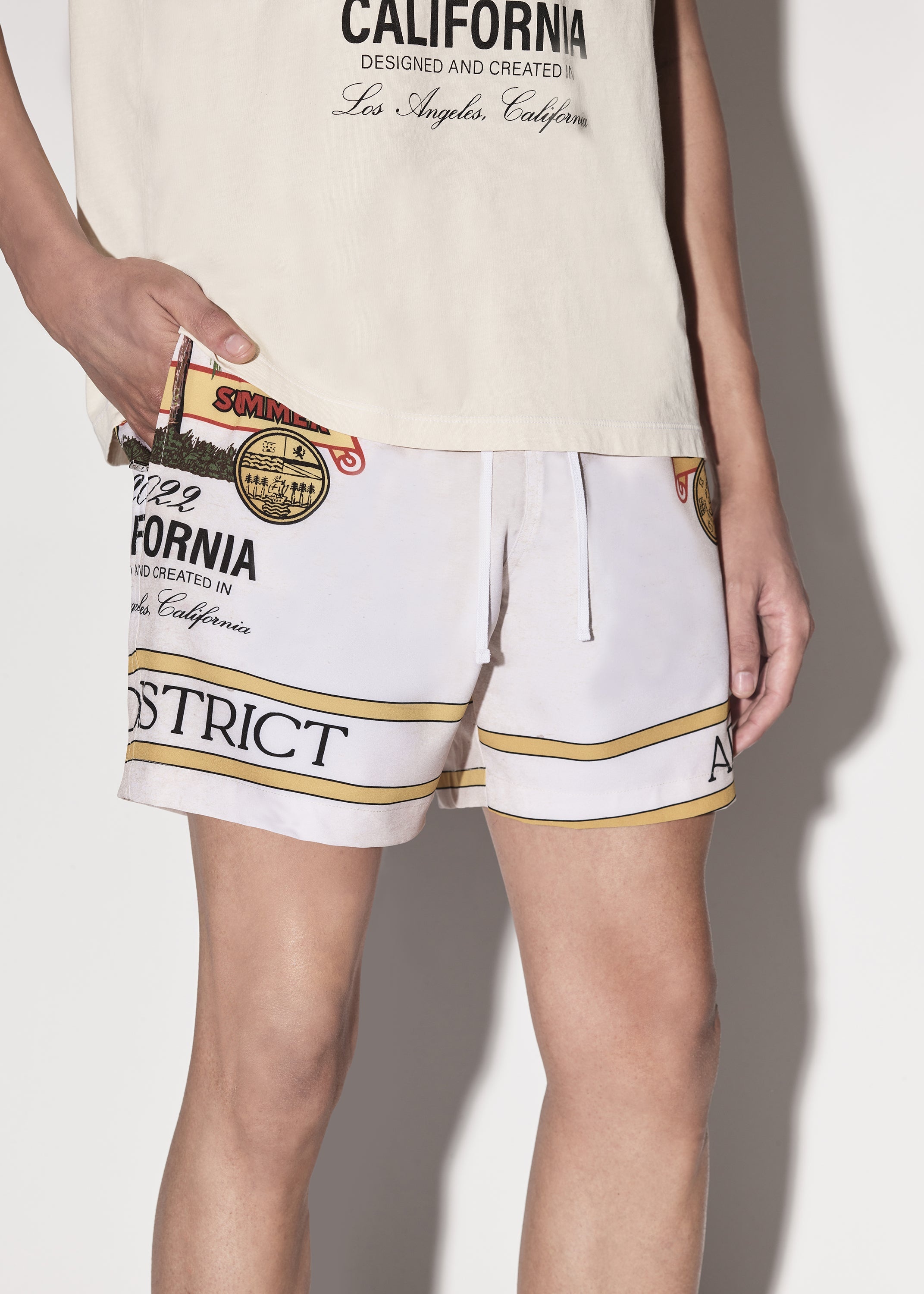 AMIRI RUM LABEL SWIM TRUNK - 5