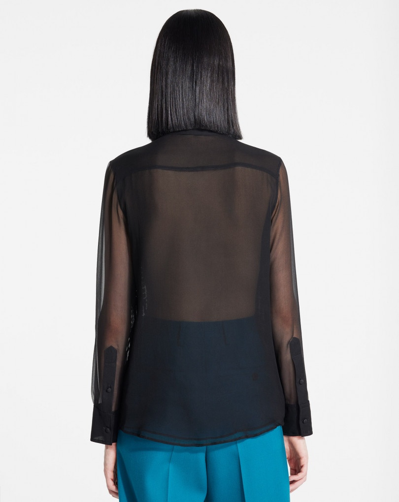 FITTED EMBROIDERED SHIRT - 4