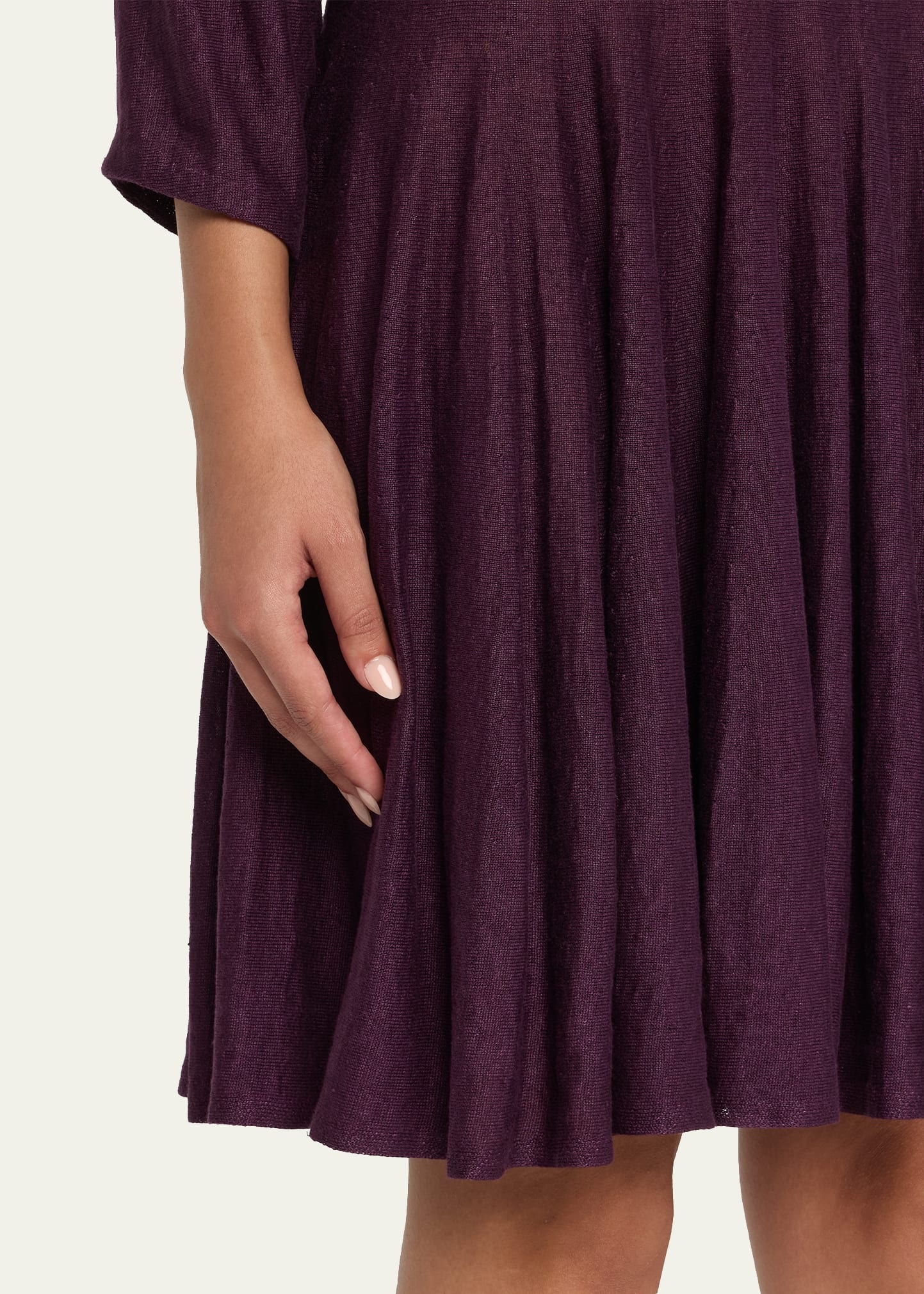Fine Gauge Linen Skater Dress - 5