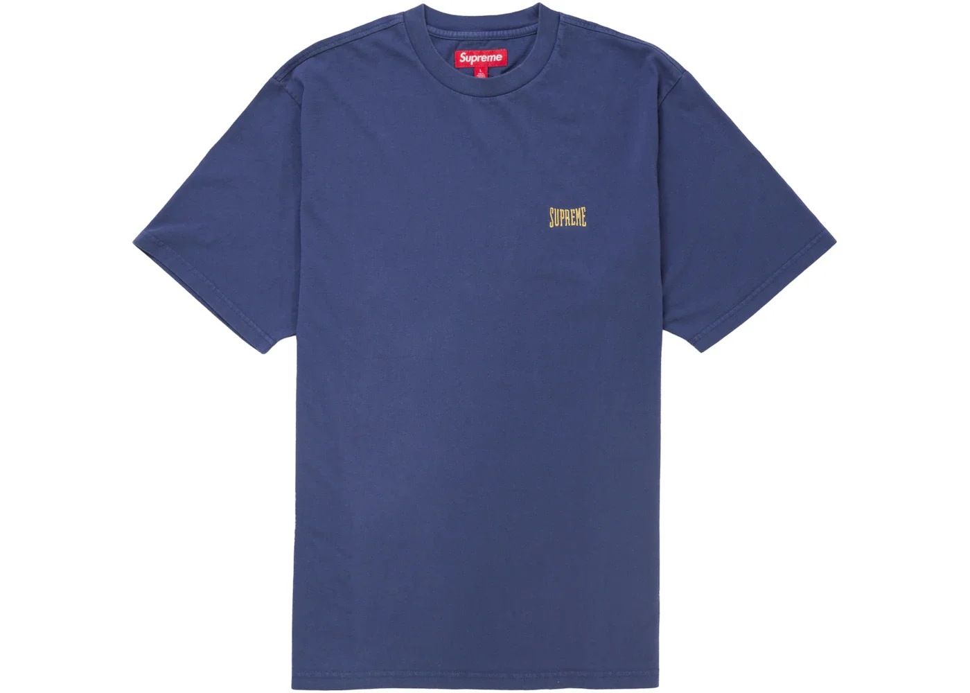 Supreme Warm Up Washed S/S Top Navy - 1