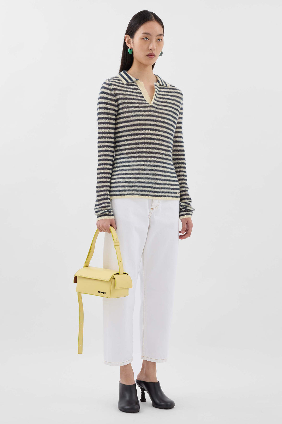 'TUTTO OK' SMALL LABAULETTO / yellow / vegan leather - 2