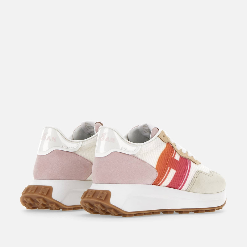 Sneakers Hogan H641 White Beige Pink 3